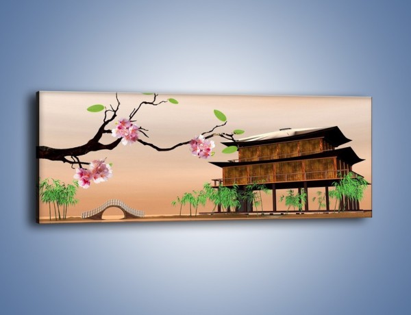 Obraz na płótnie – Pamiątka z japonii – jednoczęściowy panoramiczny GR386