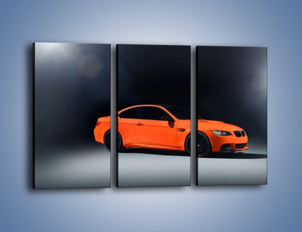 Obraz na płótnie – BMW M3 E92 Coupe Orange – trzyczęściowy TM168W2