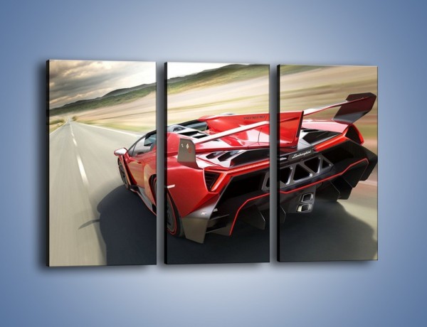 Obraz na płótnie – Lamborghini Veneno Roadster – trzyczęściowy TM211W2