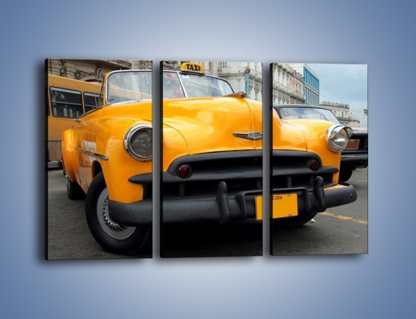 Obraz na płótnie – Kubańska taksówka cabrio – trzyczęściowy TM222W2