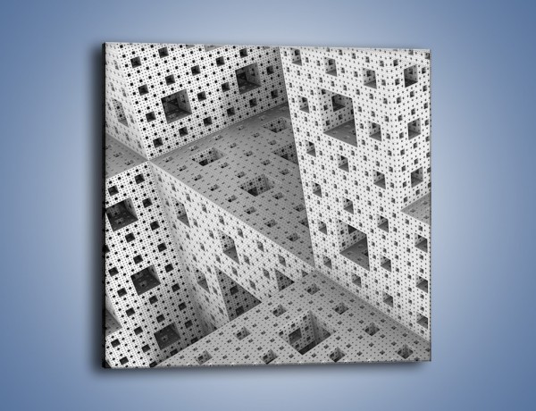 Obraz na płótnie – Budynki z klocków – jednoczęściowy kwadratowy GR410
