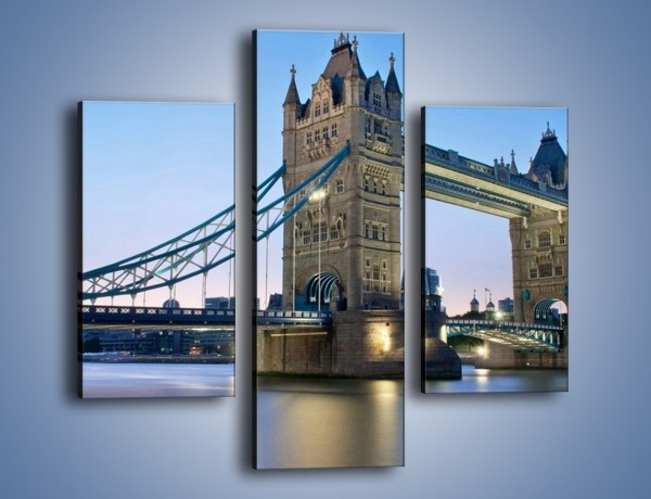 Obraz na płótnie – Tower Bridge o poranku – trzyczęściowy AM143W3