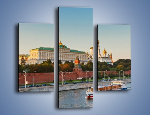 Obraz na płótnie – Kreml w środku lata – trzyczęściowy AM164W3