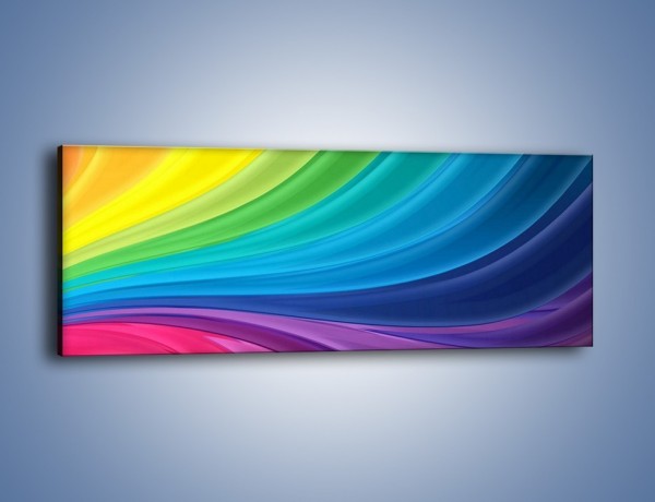 Obraz na płótnie – Zachowane kolory tęczy – jednoczęściowy panoramiczny GR424