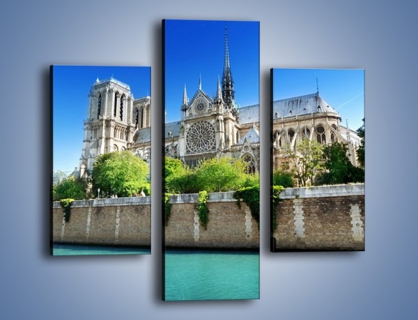 Obraz na płótnie – Katedra Notre-Dame – trzyczęściowy AM305W3
