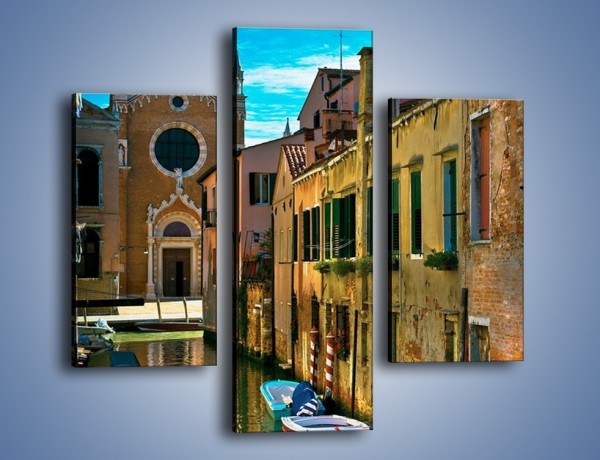 Obraz na płótnie – Cały urok Wenecji w jednym kadrze – trzyczęściowy AM371W3