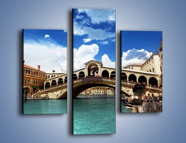 Obraz na płótnie – Most Rialto w Wenecji – trzyczęściowy AM386W3