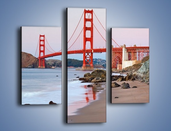 Obraz na płótnie – Most Golden Gate – trzyczęściowy AM406W3