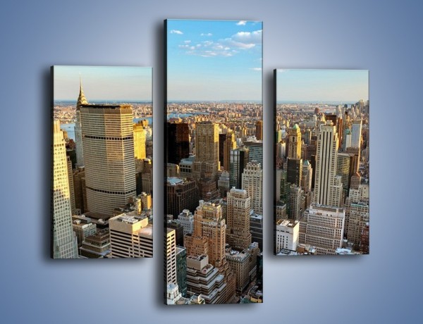 Obraz na płótnie – Manhattan w Nowym Yorku – trzyczęściowy AM412W3