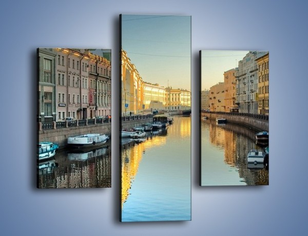 Obraz na płótnie – Kanał wodny w St. Petersburgu – trzyczęściowy AM422W3