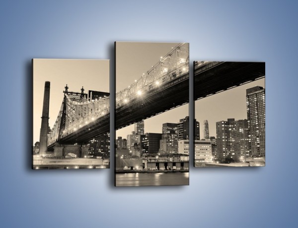 Obraz na płótnie – Most Qeensboro w Nowym Yorku – trzyczęściowy AM438W3