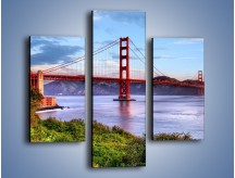 Obraz na płótnie – Most Golden Gate w San Francisco – trzyczęściowy AM444W3