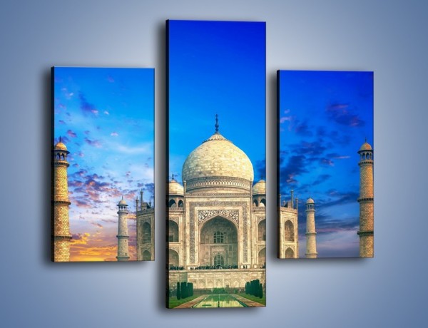 Obraz na płótnie – Tadź Mahal pod niebieskim niebem – trzyczęściowy AM466W3