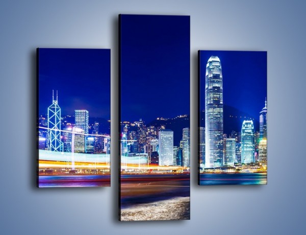 Obraz na płótnie – Panorama Hong Kongu – trzyczęściowy AM499W3