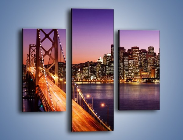 Obraz na płótnie – San Francisco – Oakland Bay Bridge – trzyczęściowy AM520W3