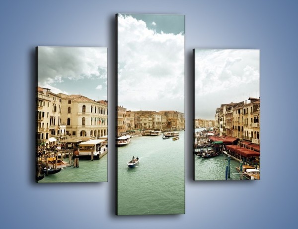 Obraz na płótnie – Cieśnina Canal Grande w Wenecji – trzyczęściowy AM559W3