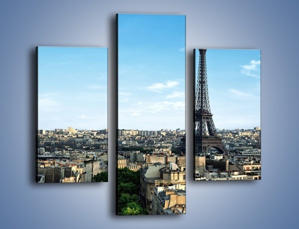 Obraz na płótnie – Wieża Eiffla w Paryżu – trzyczęściowy AM561W3