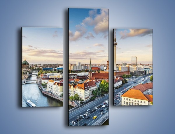 Obraz na płótnie – Panorama Berlina – trzyczęściowy AM673W3