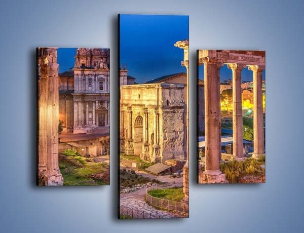 Obraz na płótnie – Ruiny Forum Romanum w Rzymie – trzyczęściowy AM730W3