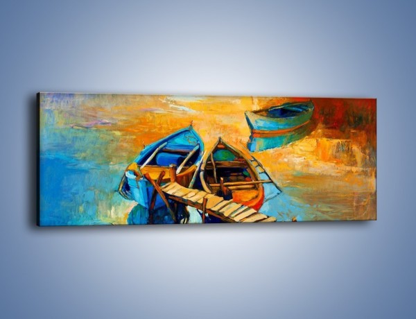 Obraz na płótnie – Bezpośrednio do łódki – jednoczęściowy panoramiczny GR439