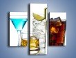 Obraz na płótnie – Kolorowe drinki – trzyczęściowy JN054W3