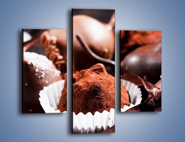 Obraz na płótnie – Wyroby z czekolady – trzyczęściowy JN123W3