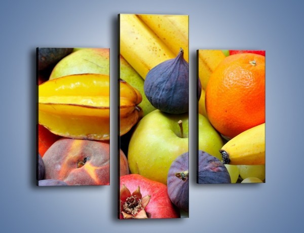 Obraz na płótnie – Owocowe kolorowe witaminki – trzyczęściowy JN173W3