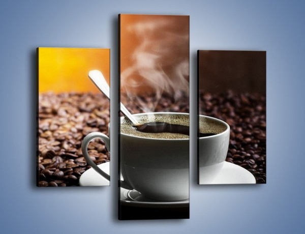 Obraz na płótnie – Aromatyczna filiżanka kawy – trzyczęściowy JN298W3
