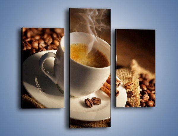 Obraz na płótnie – Historia dwóch ziarenek kawy – trzyczęściowy JN479W3