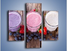 Obraz na płótnie – Świeże smoothy o poranku – trzyczęściowy JN507W3