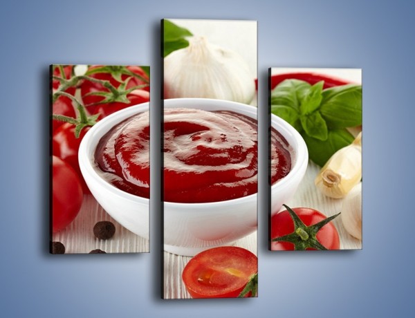 Obraz na płótnie – Pomidorowy przecier do sosów – trzyczęściowy JN636W3