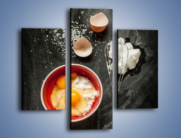 Obraz na płótnie – Ucieramy jajka na deser – trzyczęściowy JN659W3