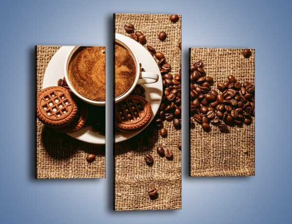 Obraz na płótnie – Kawowe słodkości na deser – trzyczęściowy JN676W3