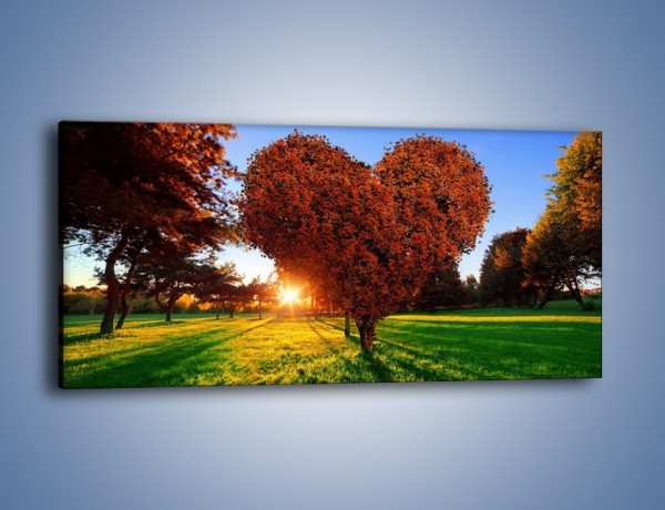 Obraz na płótnie – Miłość w parku – jednoczęściowy panoramiczny GR560