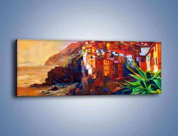 Obraz na płótnie – Portugalia okiem malarza – jednoczęściowy panoramiczny GR579