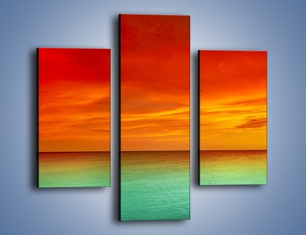 Obraz na płótnie – Horyzont w kolorach tęczy – trzyczęściowy KN1303AW3
