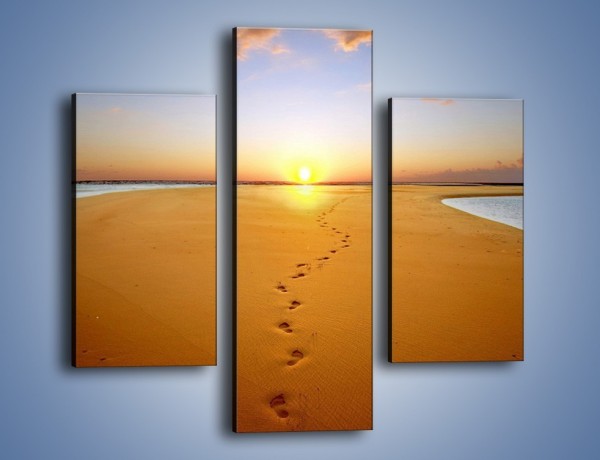 Obraz na płótnie – Piaskowym krokiem do słońca – trzyczęściowy KN165W3