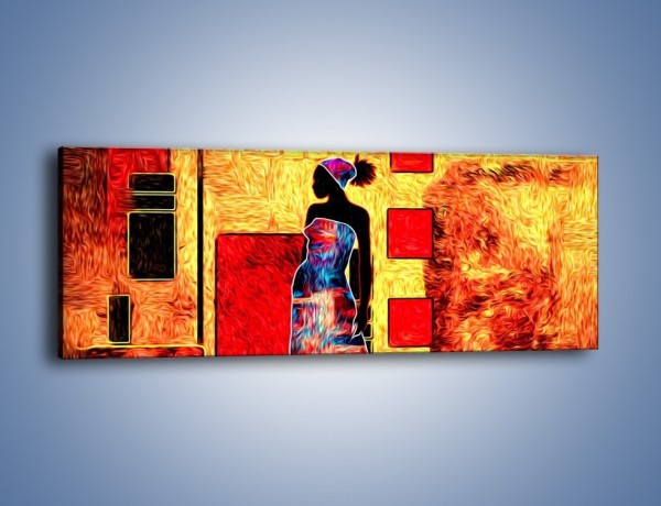 Obraz na płótnie – Kolory rozpalonej afryki – jednoczęściowy panoramiczny GR636