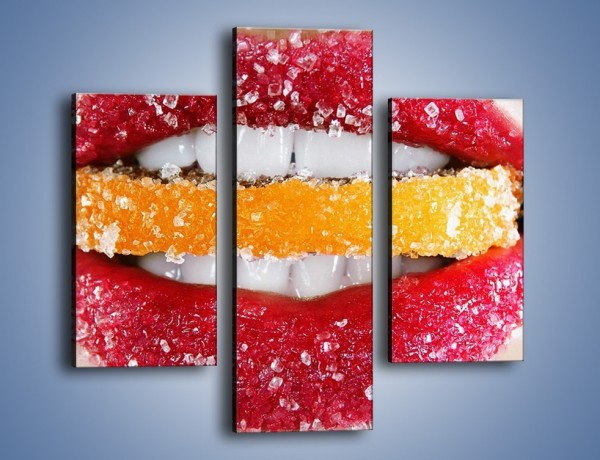 Obraz na płótnie – Cytrusy w słodkich ustach – trzyczęściowy L207W3