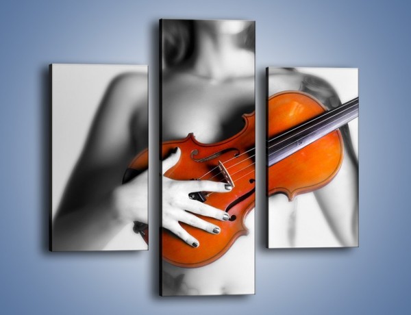 Obraz na płótnie – Muzyka grana kobiecą dłonią – trzyczęściowy O009W3