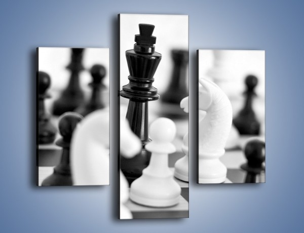 Obraz na płótnie – Walka o wygraną w szachy – trzyczęściowy O097W3
