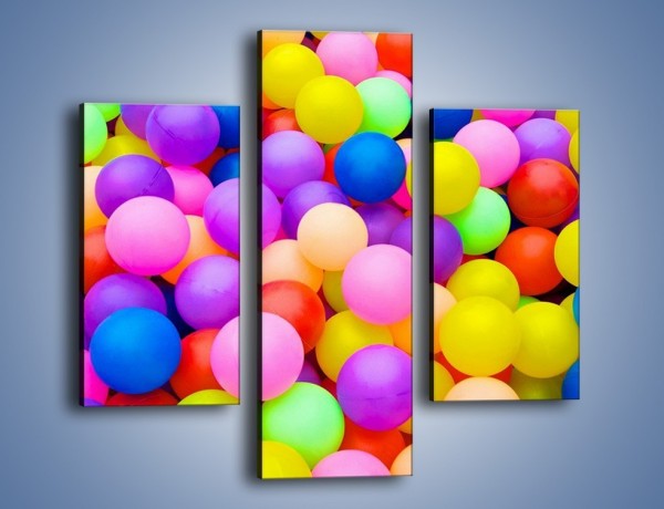 Obraz na płótnie – Basen z kolorowymi piłeczkami – trzyczęściowy O208W3