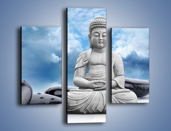 Obraz na płótnie – Z buddą w stronę nieba – trzyczęściowy O244W3