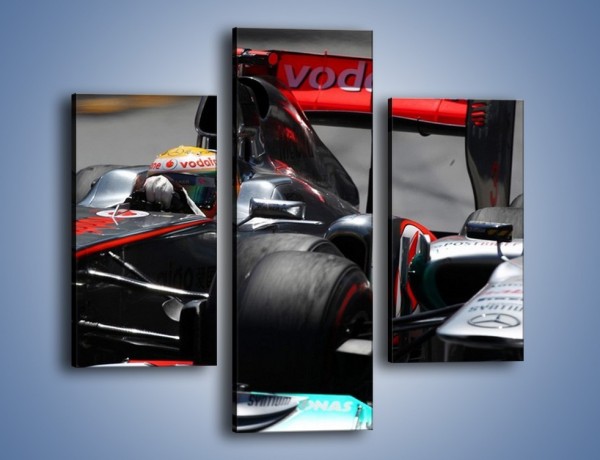 Obraz na płótnie – McLaren Mercedes Monaco GP – trzyczęściowy TM076W3