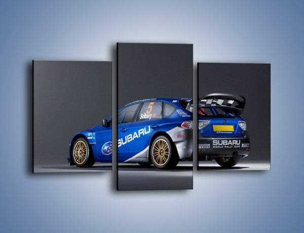 Obraz na płótnie – Subaru World Rally Team – trzyczęściowy TM086W3