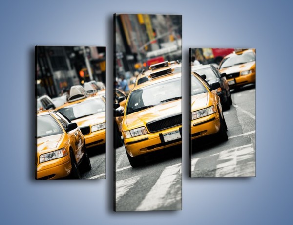 Obraz na płótnie – Nowojorskie taksówki – trzyczęściowy TM149W3