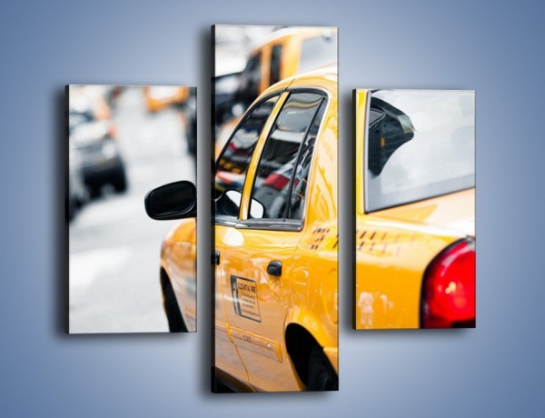 Obraz na płótnie – Żółta taksówka w Nowym Yorku – trzyczęściowy TM150W3