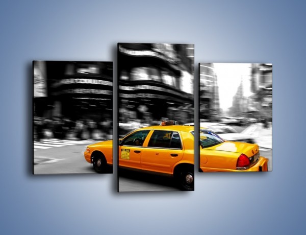 Obraz na płótnie – Taxi w Nowym Jorku – trzyczęściowy TM230W3