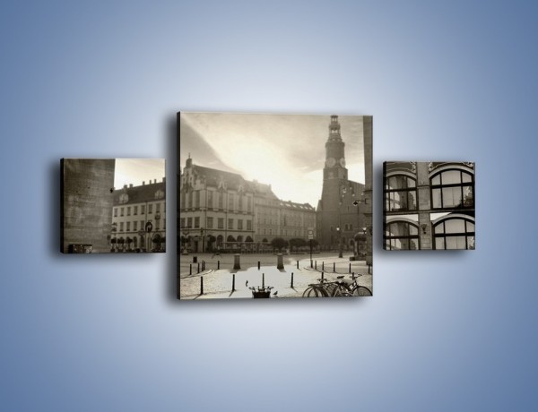 Obraz na płótnie – Rynek Starego Miasta – trzyczęściowy AM136W4