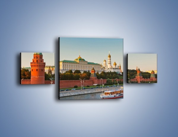 Obraz na płótnie – Kreml w środku lata – trzyczęściowy AM164W4